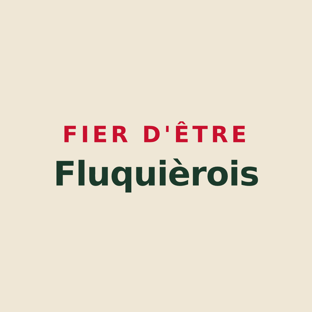 Tote bag « Fier d'être Fluquièrois » — design pour Fluquières