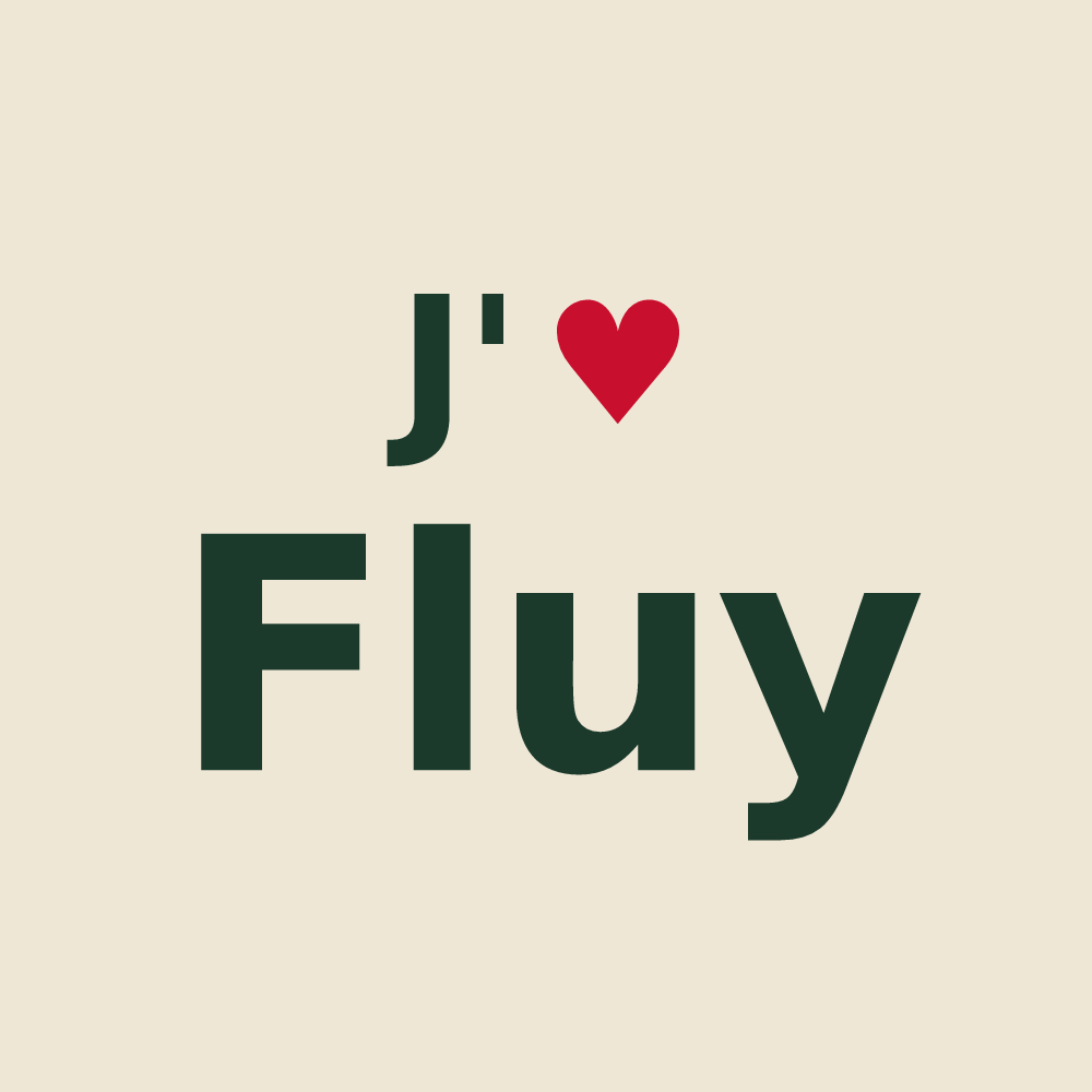 Tote bag personnalisé Fluy — design J'aime Fluy