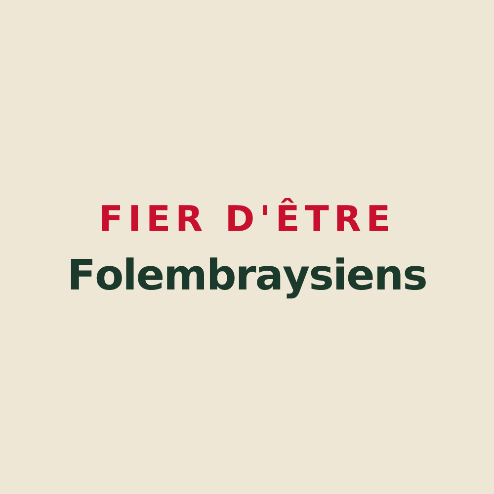 Tote bag « Fier d'être Folembraysiens » — design pour Folembray