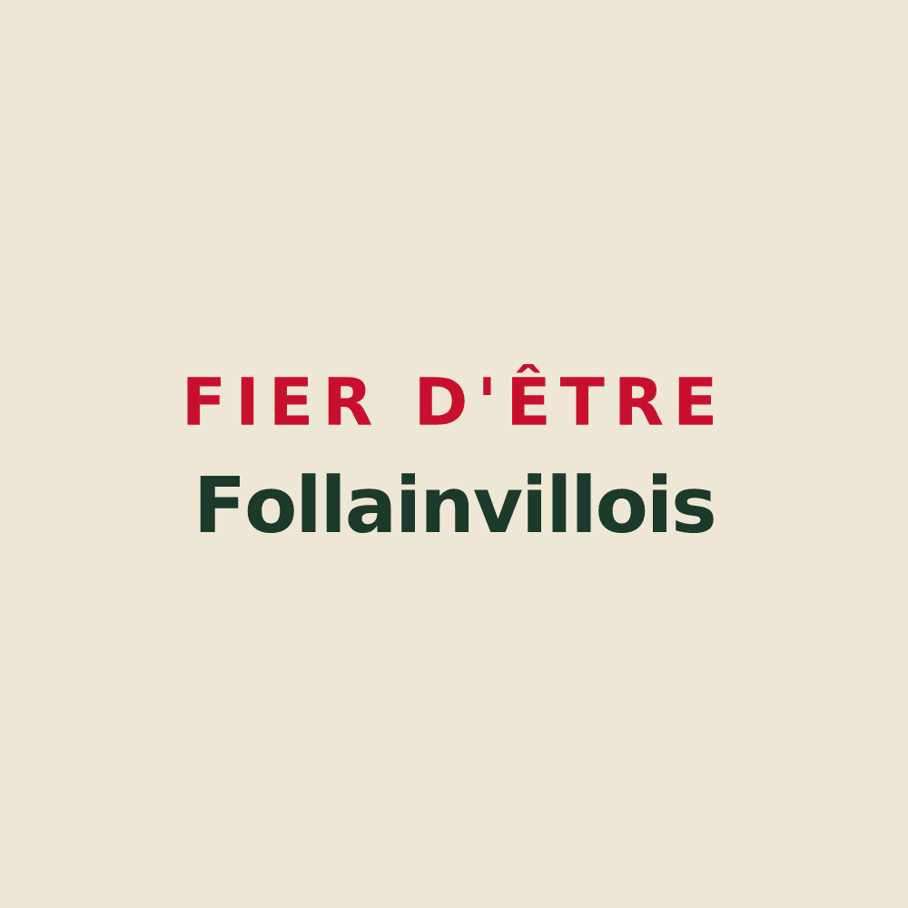 Tote bag « Fier d'être Follainvillois » — design pour Follainville-Dennemont