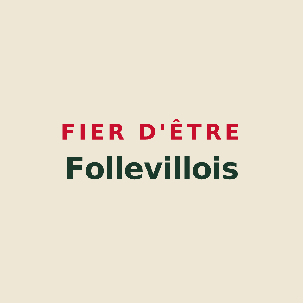 Tote bag « Fier d'être Follevillois » — design pour Folleville