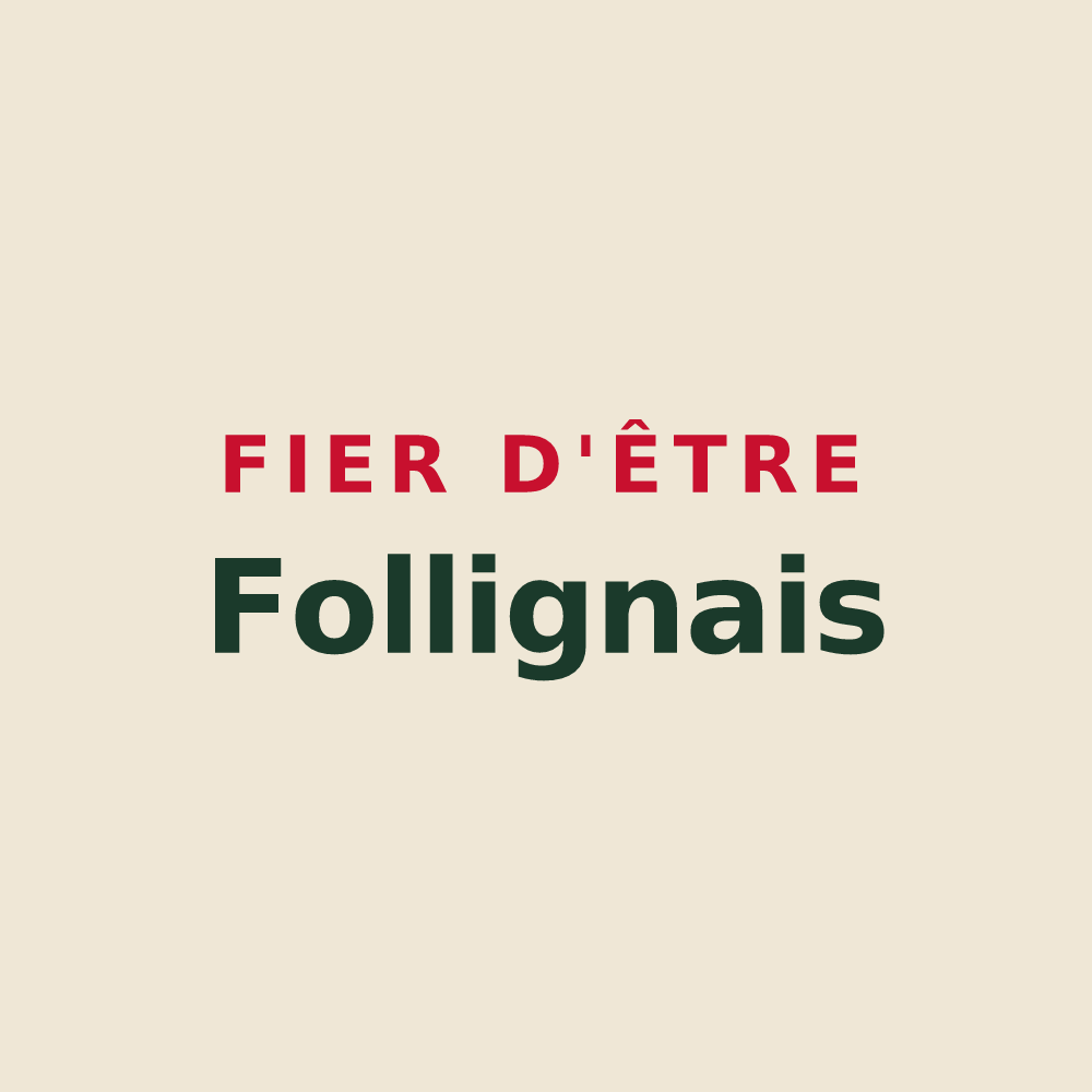 Tote bag « Fier d'être Follignais » — design pour Folligny