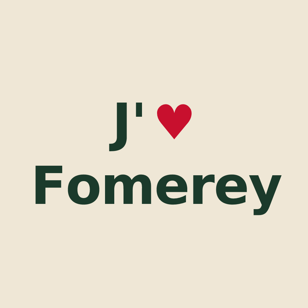 Tote bag personnalisé Fomerey — design J'aime Fomerey