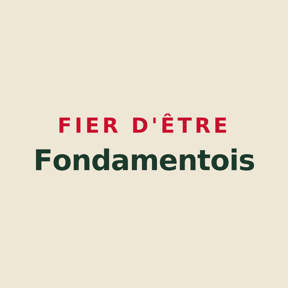 Tote bag « Fier d'être Fondamentois » — design pour Fondamente