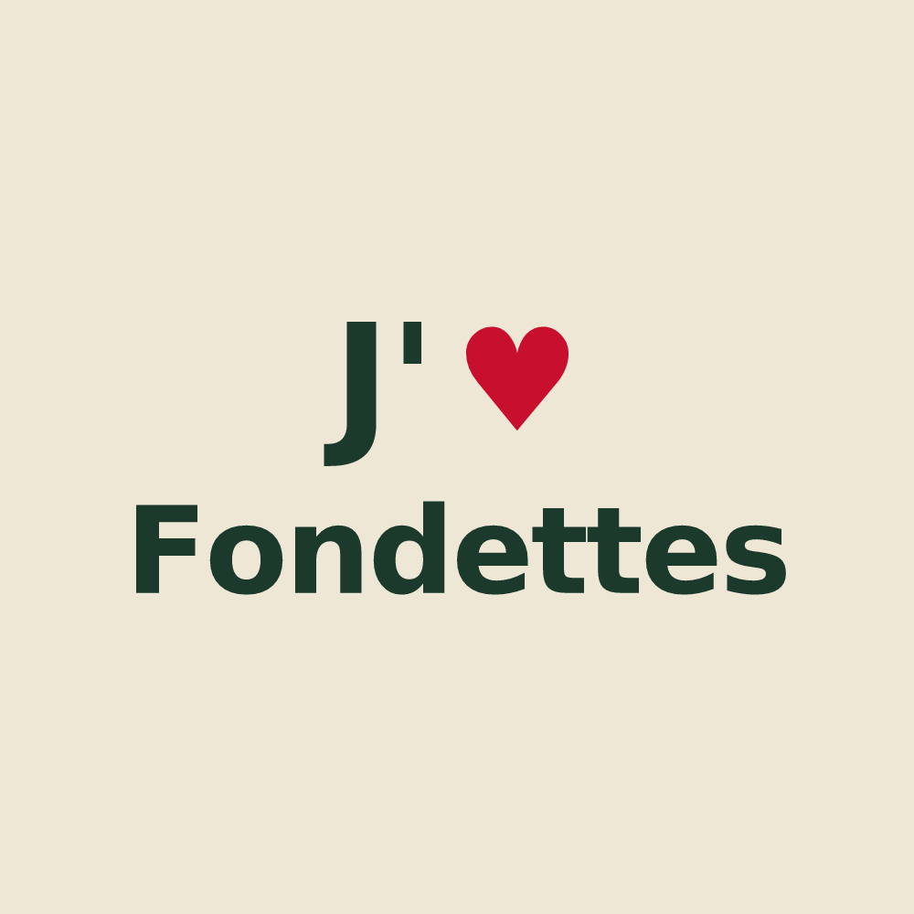 Tote bag personnalisé Fondettes — design J'aime Fondettes