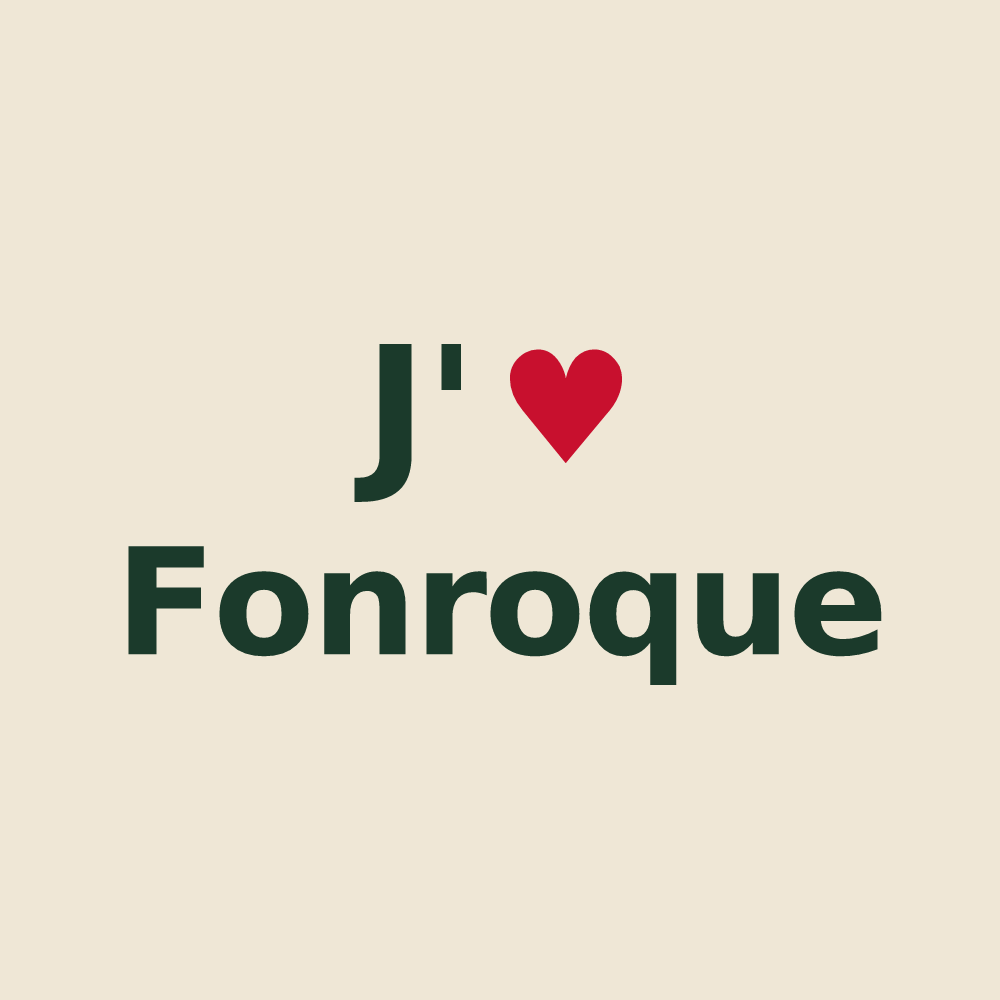 Tote bag personnalisé Fonroque — design J'aime Fonroque