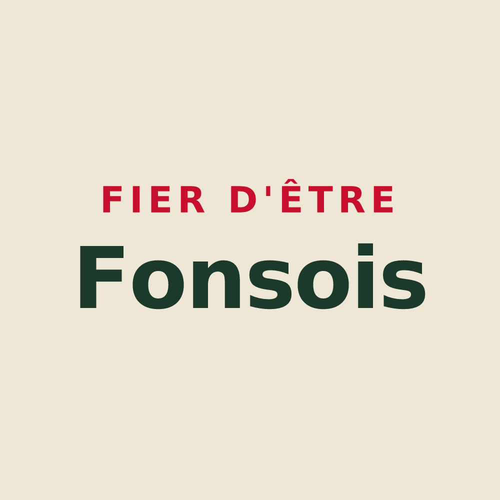Tote bag « Fier d'être Fonsois » — design pour Fons