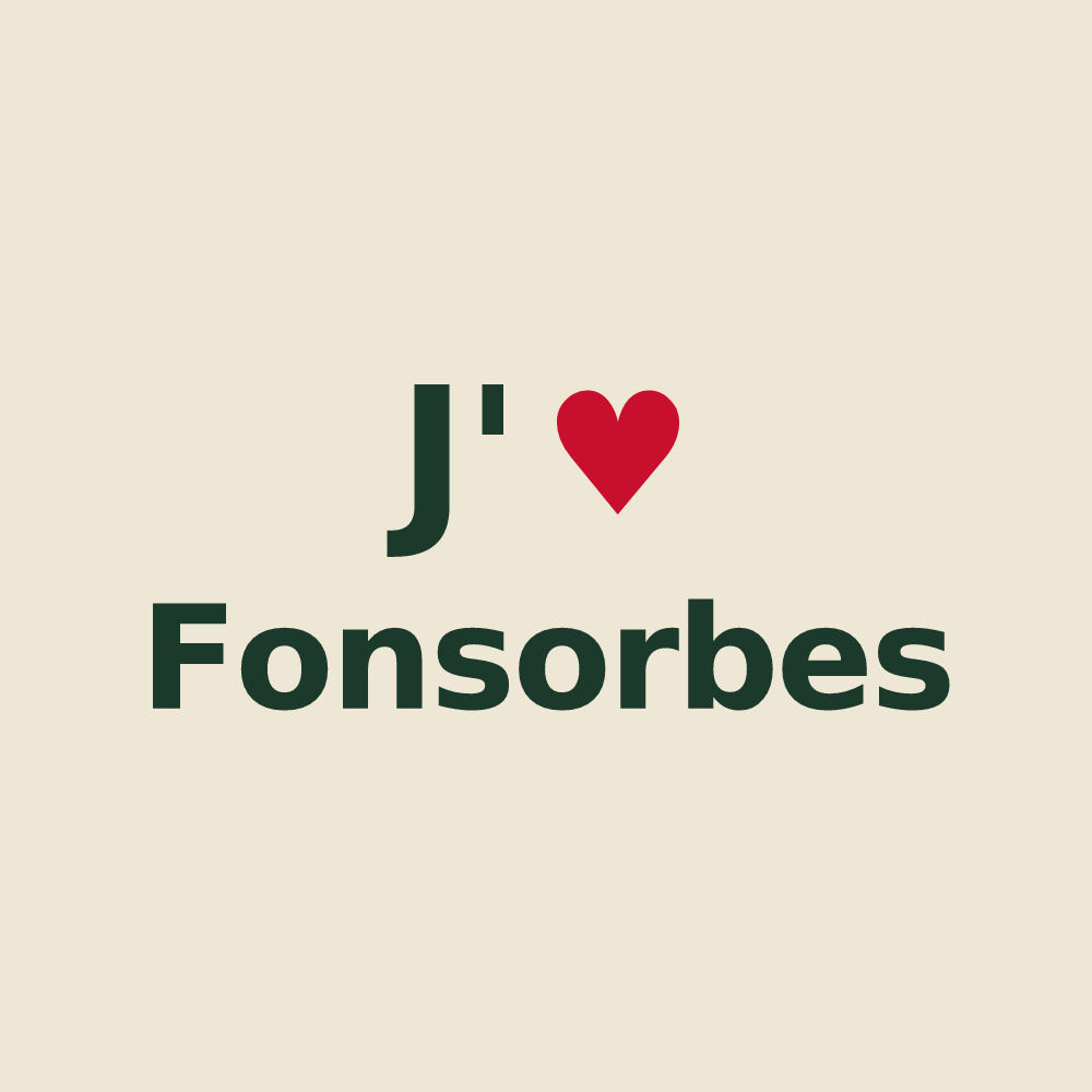 Tote bag personnalisé Fonsorbes — design J'aime Fonsorbes