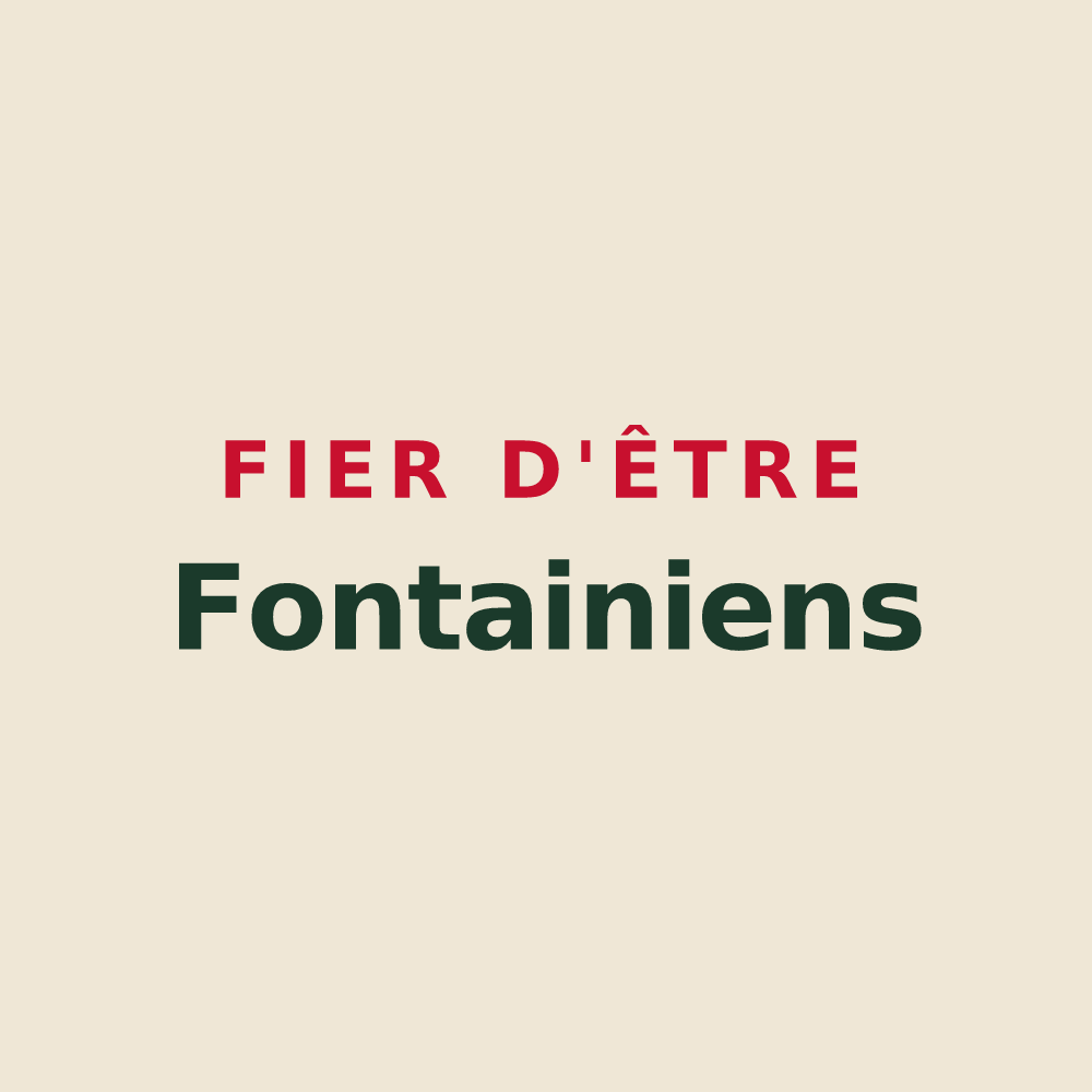 Tote bag « Fier d'être Fontainiens » — design pour Fontaine