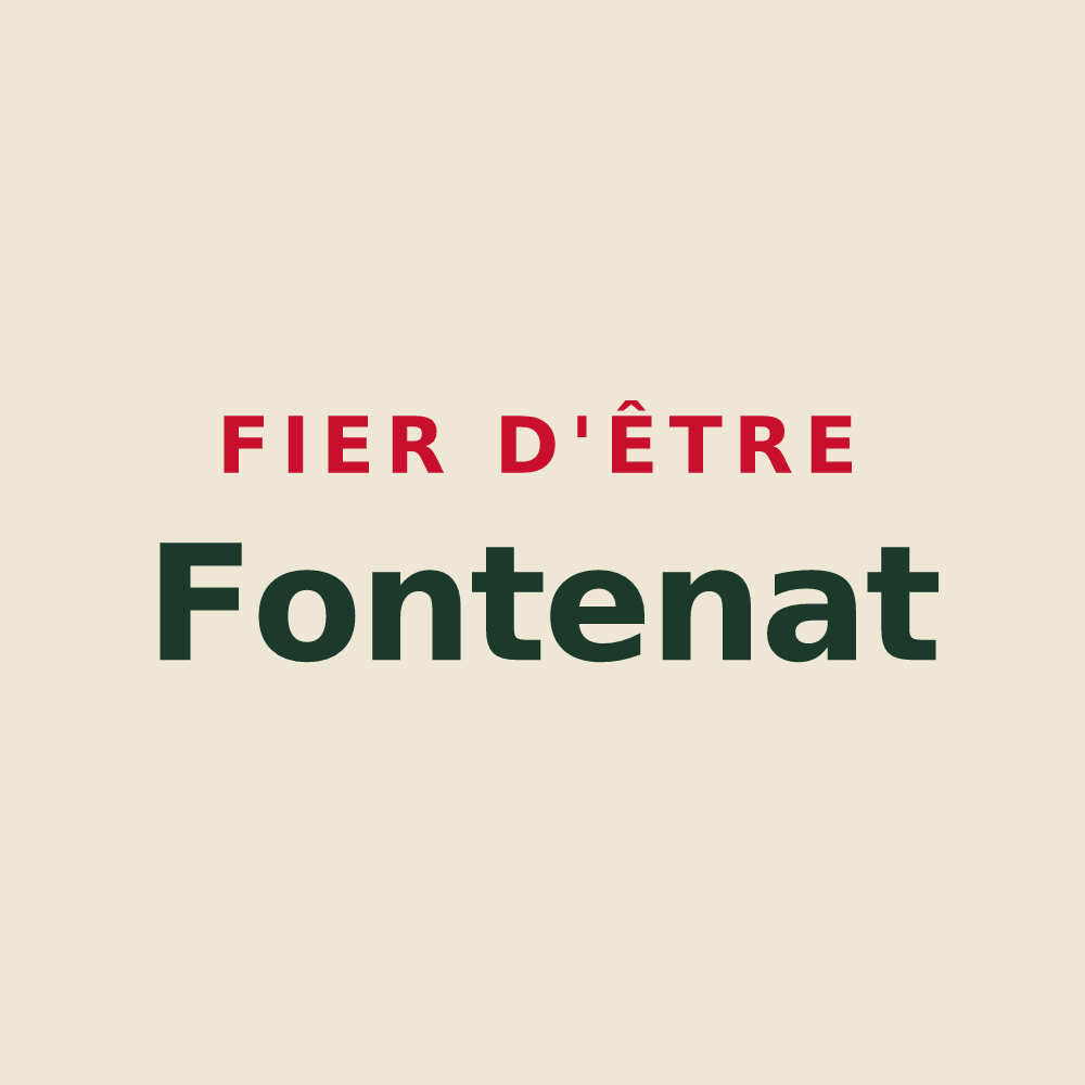 Tote bag « Fier d'être Fontenat » — design pour Fontaine-Denis-Nuisy