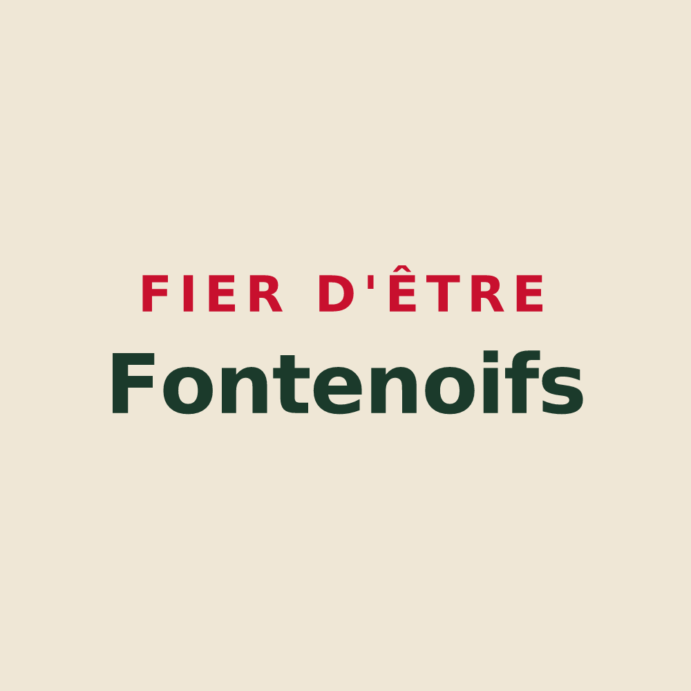 Tote bag « Fier d'être Fontenoifs » — design pour Fontaine-l'Abbé