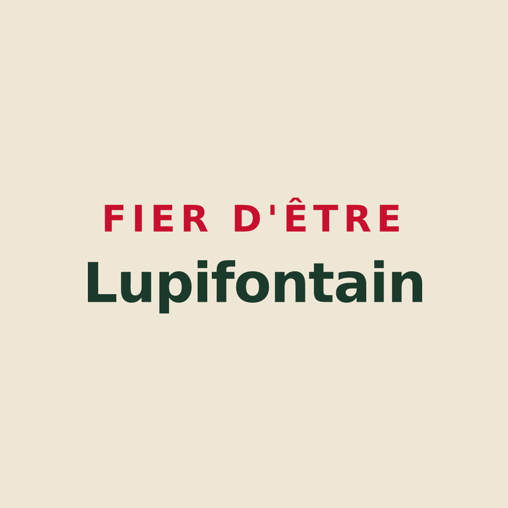 Tote bag « Fier d'être Lupifontain » — design pour Fontaine-la-Louvet