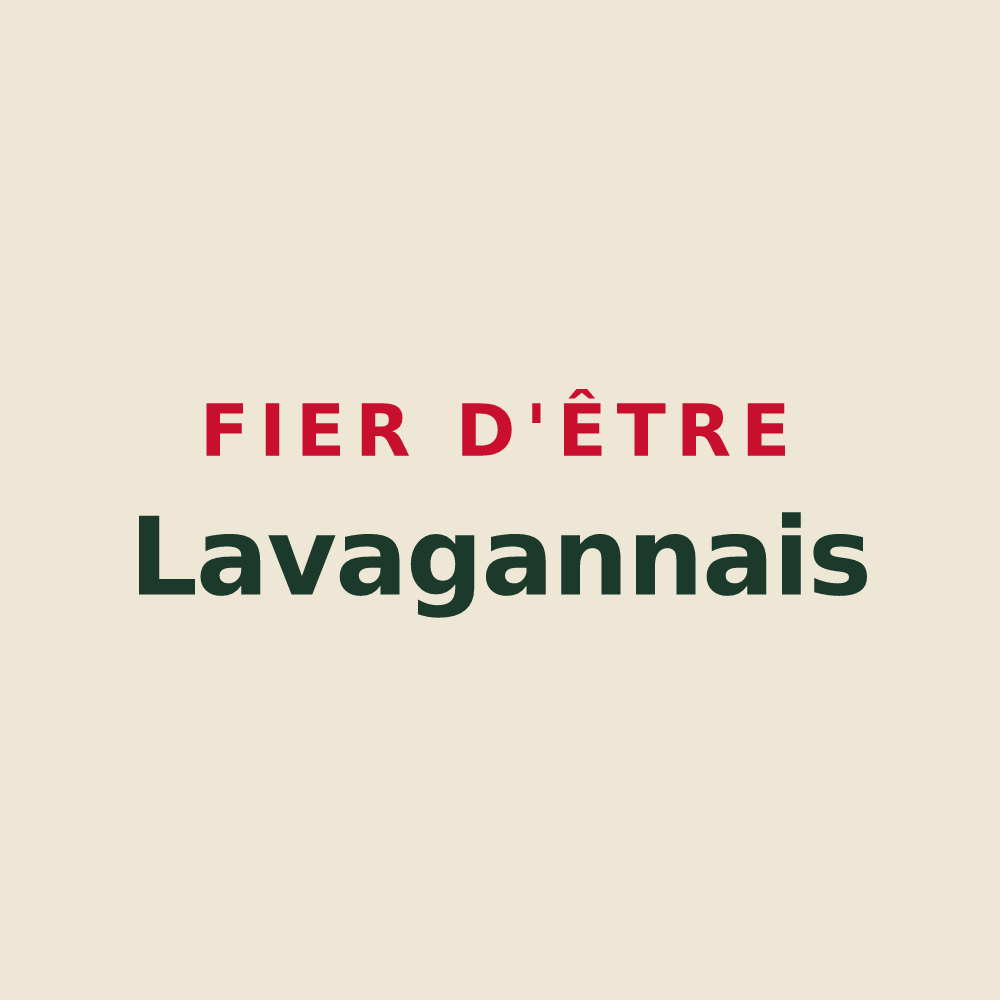 Tote bag « Fier d'être Lavagannais » — design pour Fontaine-Lavaganne