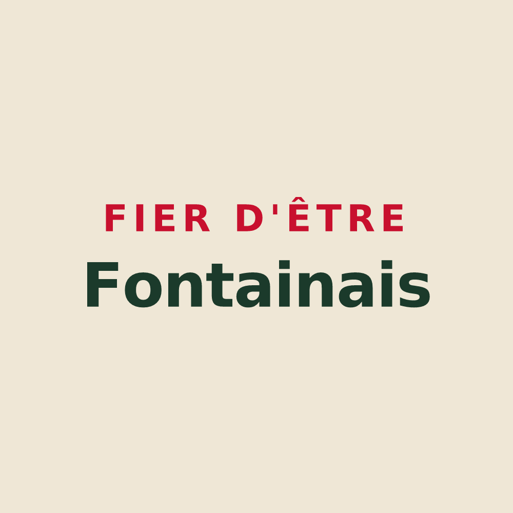Tote bag « Fier d'être Fontainais » — design pour Fontaine-le-Dun