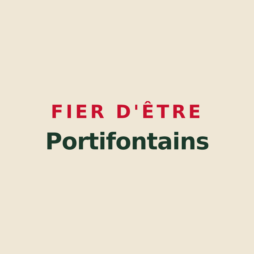 Tote bag « Fier d'être Portifontains » — design pour Fontaine-le-Port