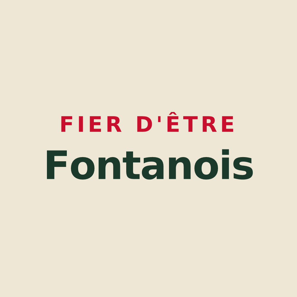 Tote bag « Fier d'être Fontanois » — design pour Fontaines-les-Sèches