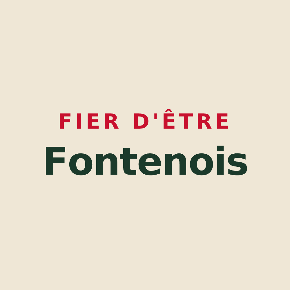 Tote bag « Fier d'être Fontenois » — design pour Fontaines-sur-Marne