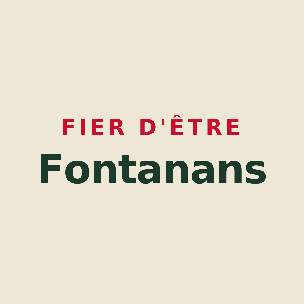 Tote bag « Fier d'être Fontanans » — design pour Fontanès-de-Sault
