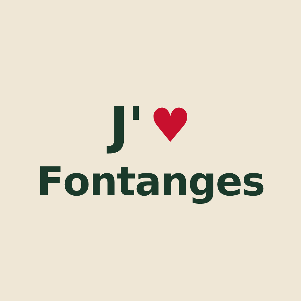 Tote bag personnalisé Fontanges — design J'aime Fontanges