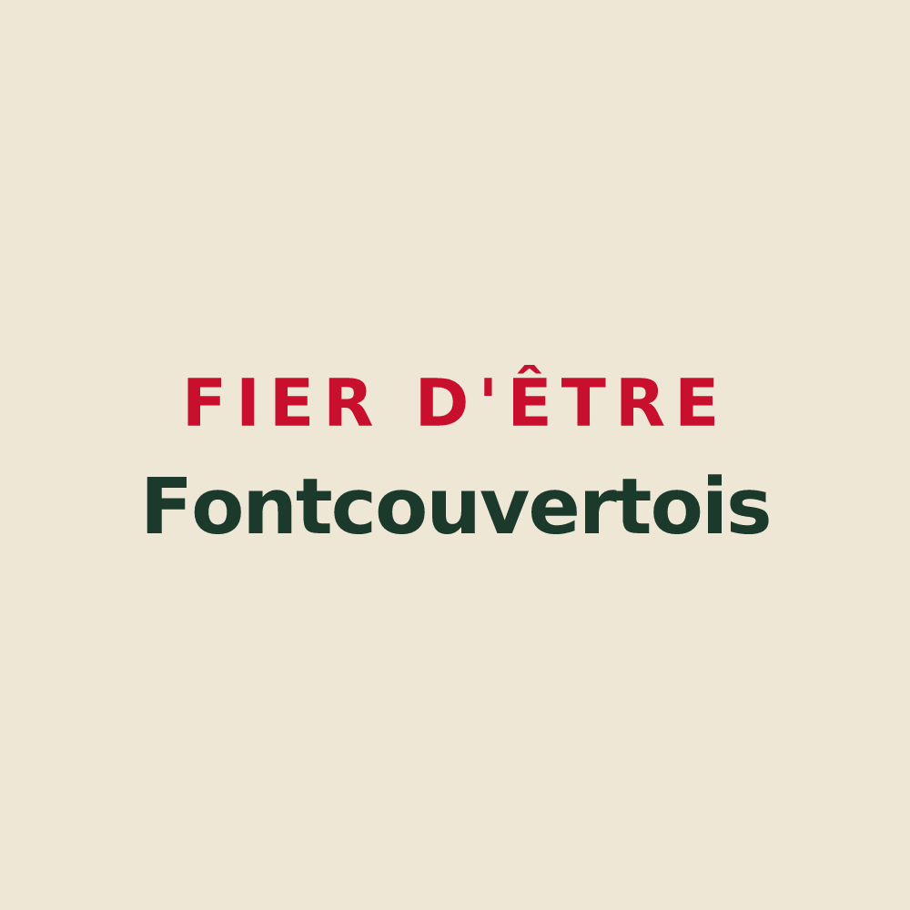 Tote bag « Fier d'être Fontcouvertois » — design pour Fontcouverte