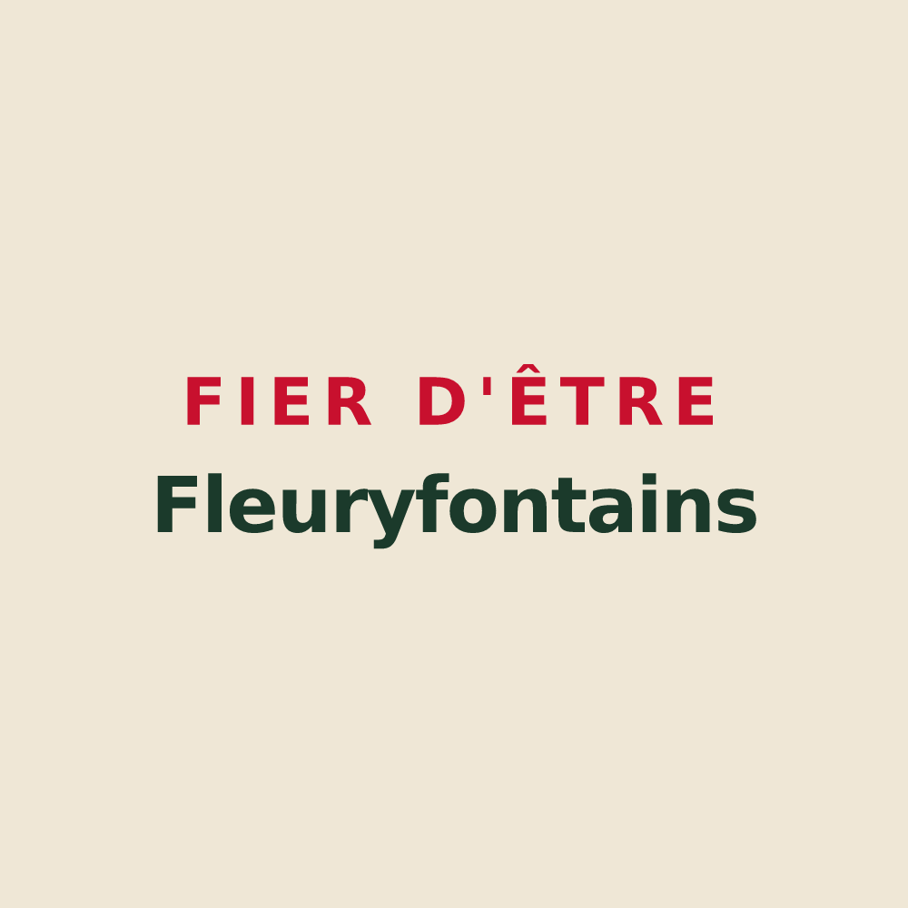 Tote bag « Fier d'être Fleuryfontains » — design pour Fontenay-le-Fleury