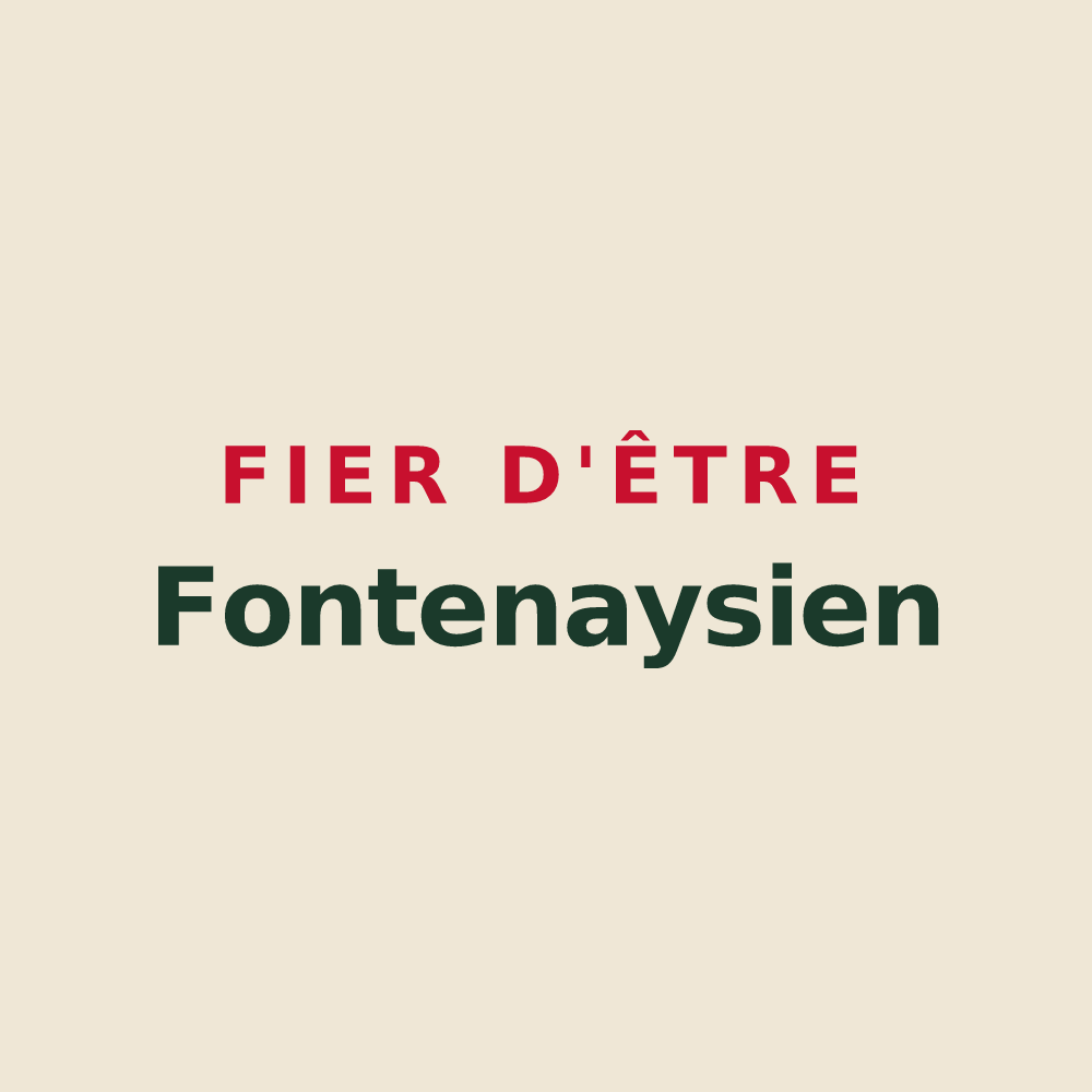 Tote bag « Fier d'être Fontenaysien » — design pour Fontenay-sur-Vègre
