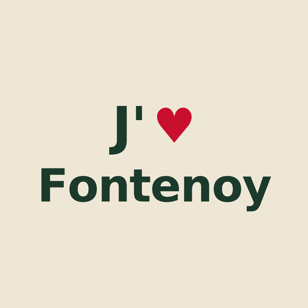 Tote bag personnalisé Fontenoy — design J'aime Fontenoy