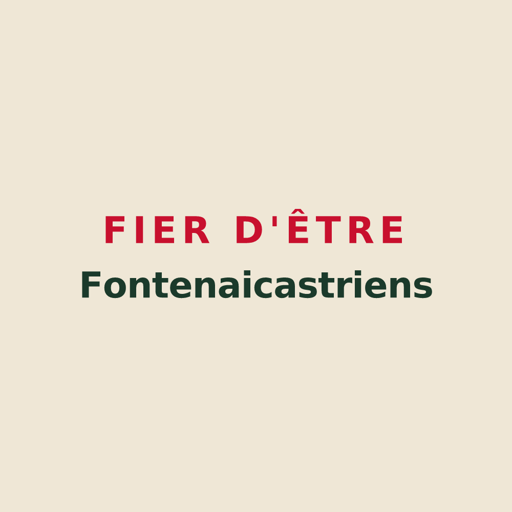 Tote bag « Fier d'être Fontenaicastriens » — design pour Fontenoy-le-Château