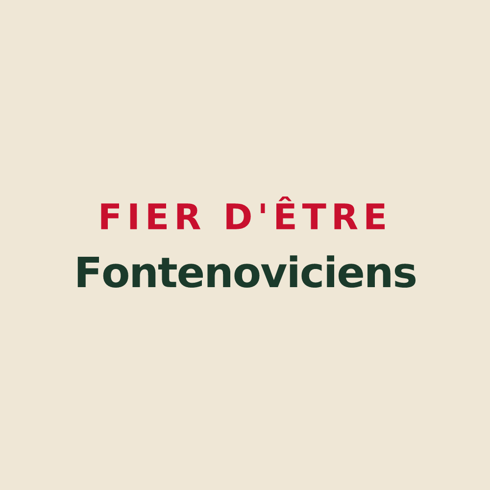 Tote bag « Fier d'être Fontenoviciens » — design pour Fontenoy
