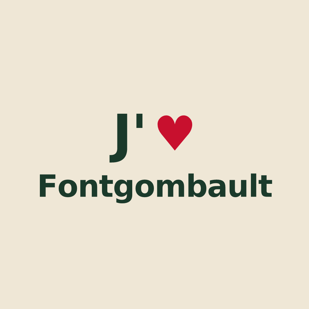 Tote bag personnalisé Fontgombault — design J'aime Fontgombault