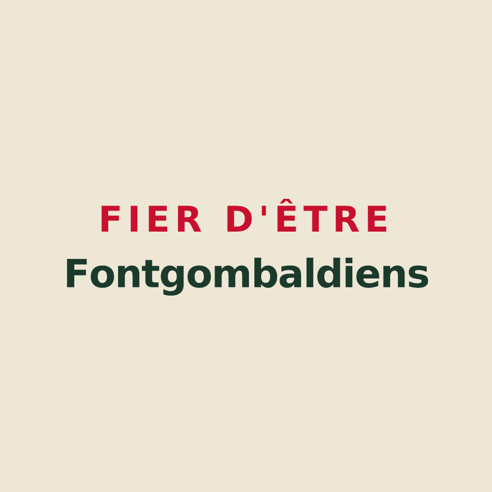 Tote bag « Fier d'être Fontgombaldiens » — design pour Fontgombault