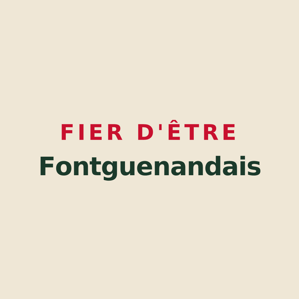 Tote bag « Fier d'être Fontguenandais » — design pour Fontguenand