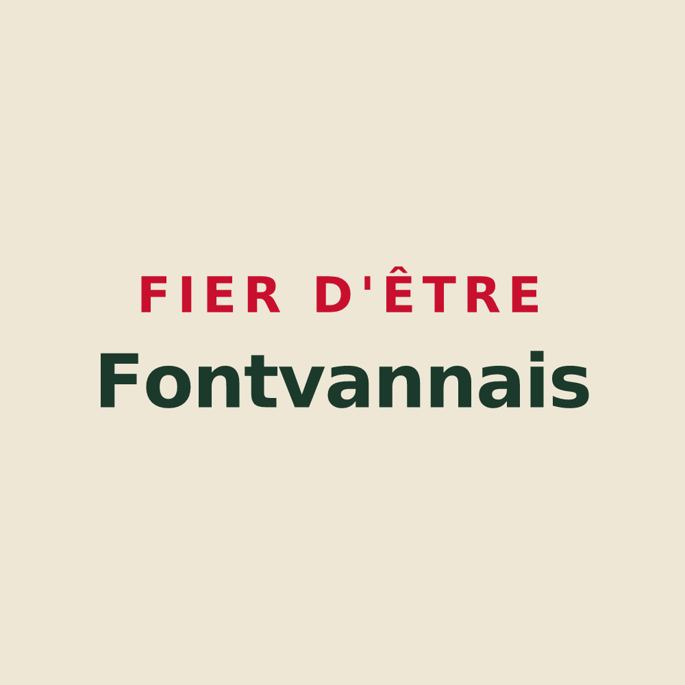 Tote bag « Fier d'être Fontvannais » — design pour Fontvannes