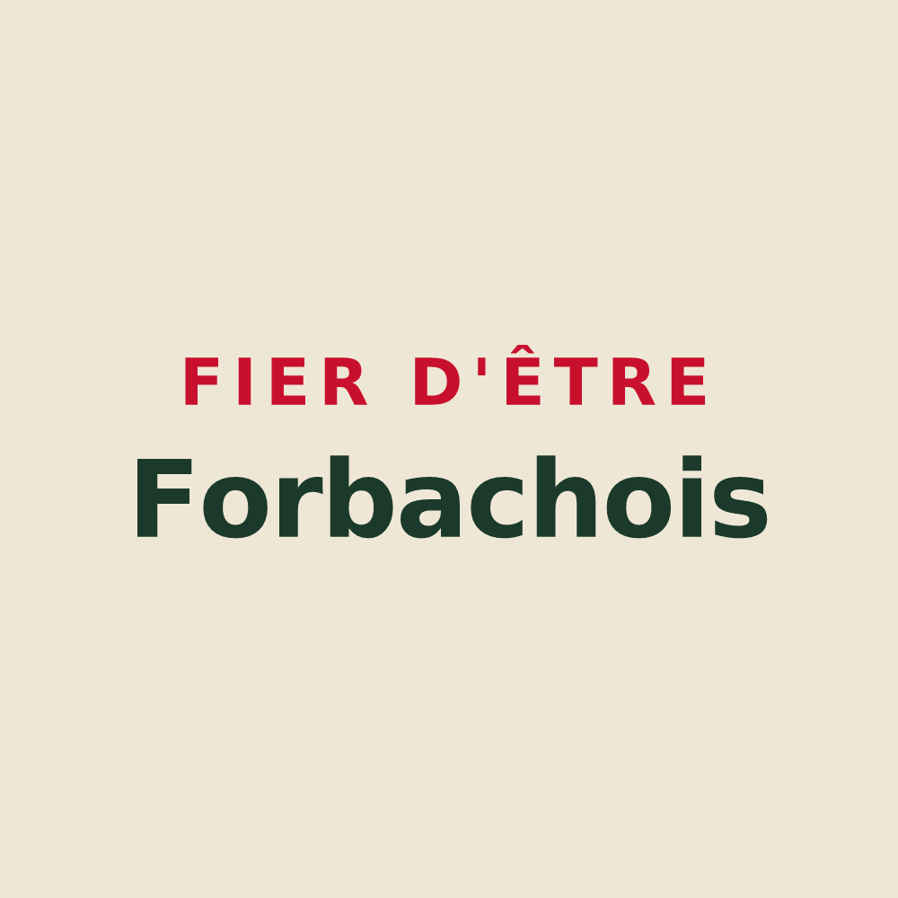 Tote bag « Fier d'être Forbachois » — design pour Forbach