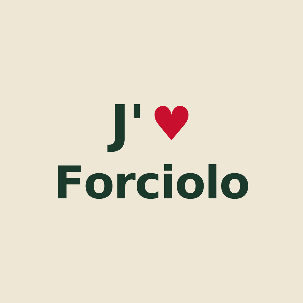 Tote bag personnalisé Forciolo — design J'aime Forciolo