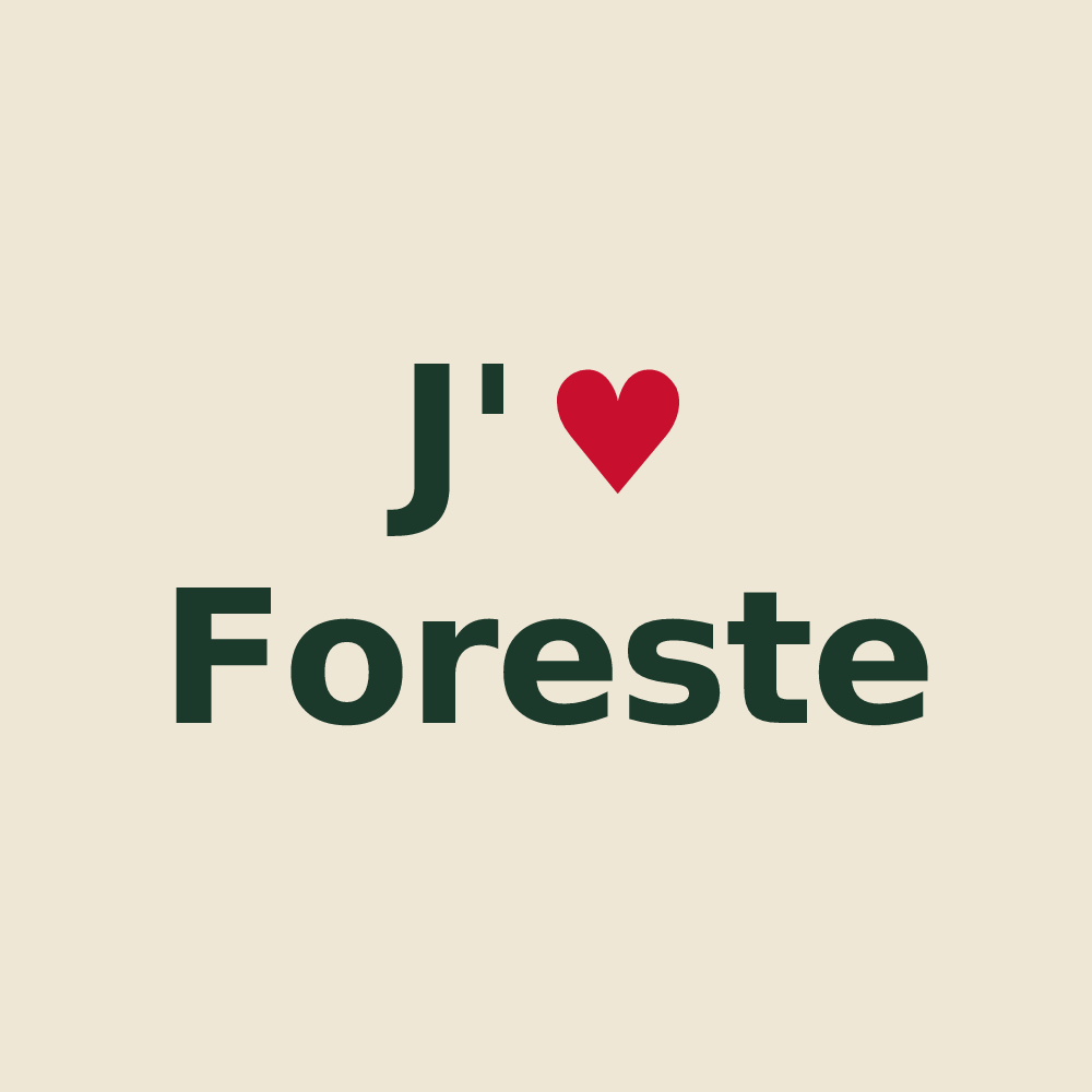 Tote bag personnalisé Foreste — design J'aime Foreste