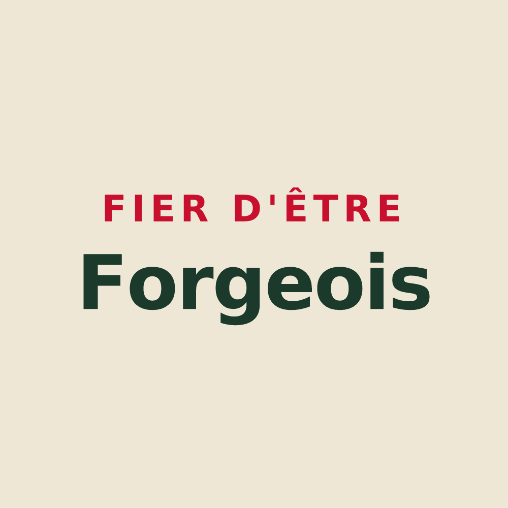 Tote bag « Fier d'être Forgeois » — design pour Forges