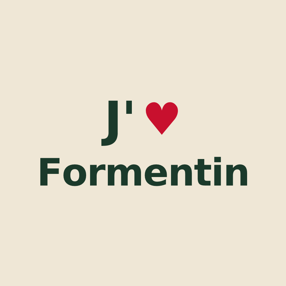 Tote bag personnalisé Formentin — design J'aime Formentin