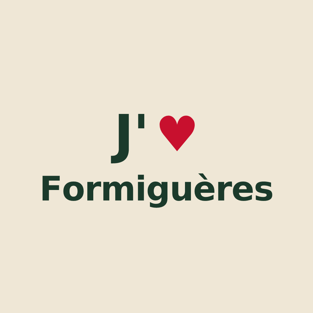 Tote bag personnalisé Formiguères — design J'aime Formiguères