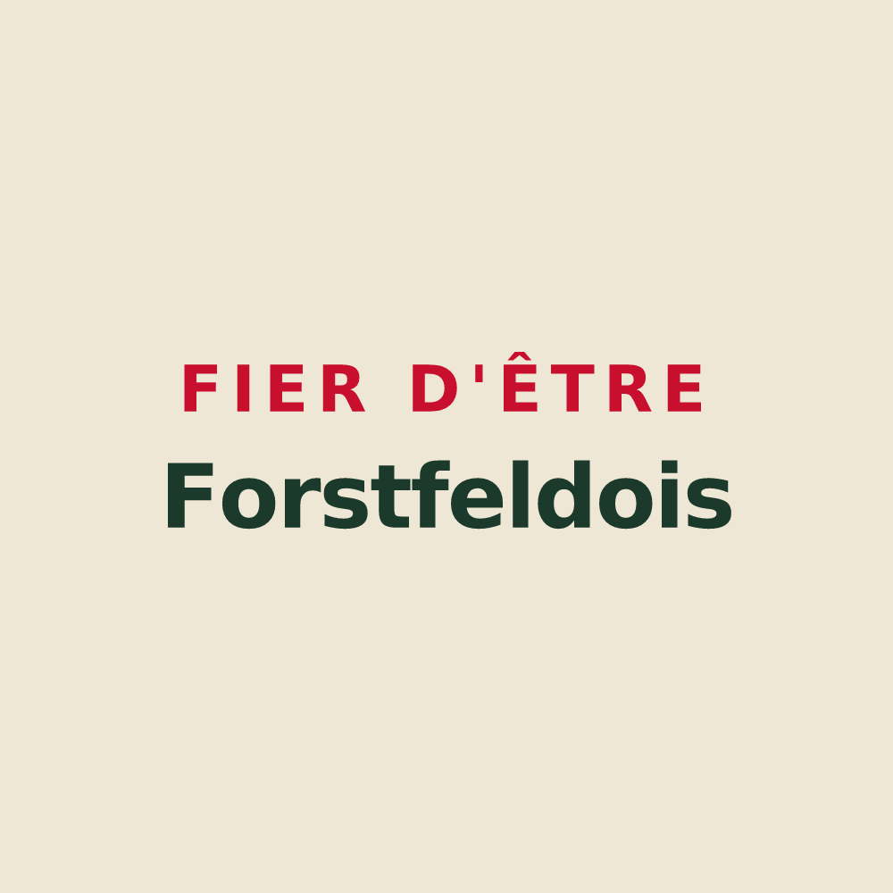 Tote bag « Fier d'être Forstfeldois » — design pour Forstfeld