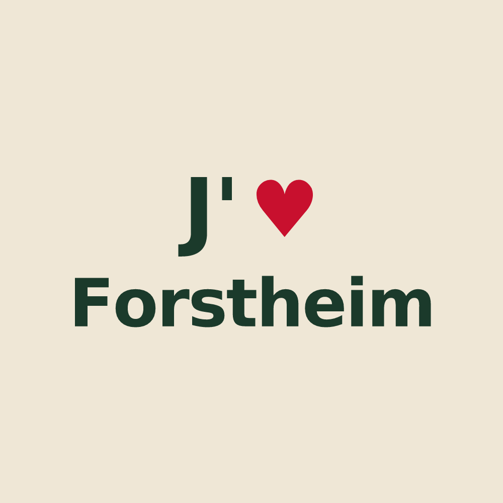 Tote bag personnalisé Forstheim — design J'aime Forstheim