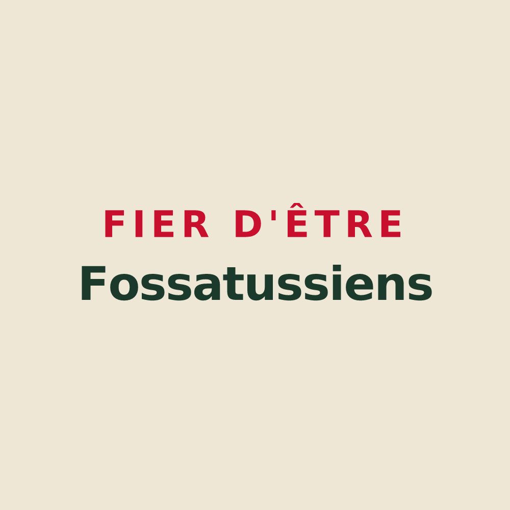 Tote bag « Fier d'être Fossatussiens » — design pour Fosses