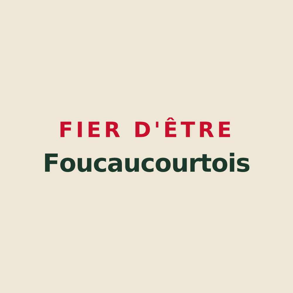 Tote bag « Fier d'être Foucaucourtois » — design pour Foucaucourt-sur-Thabas