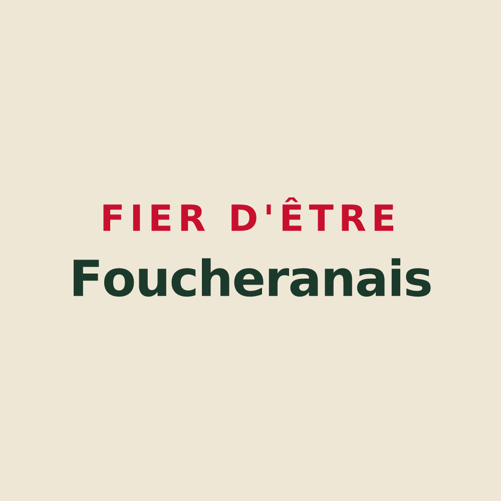 Tote bag « Fier d'être Foucheranais » — design pour Foucherans