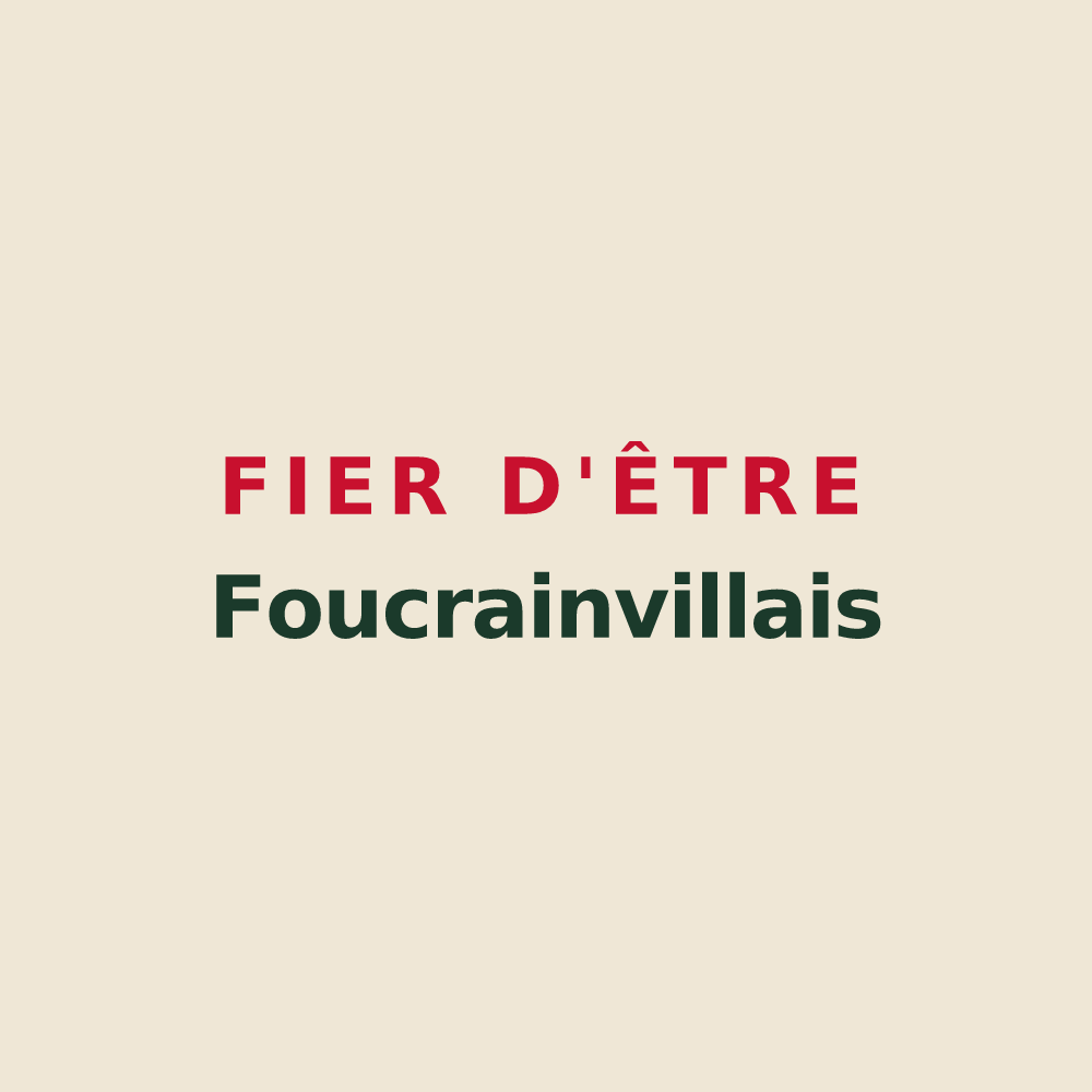 Tote bag « Fier d'être Foucrainvillais » — design pour Foucrainville