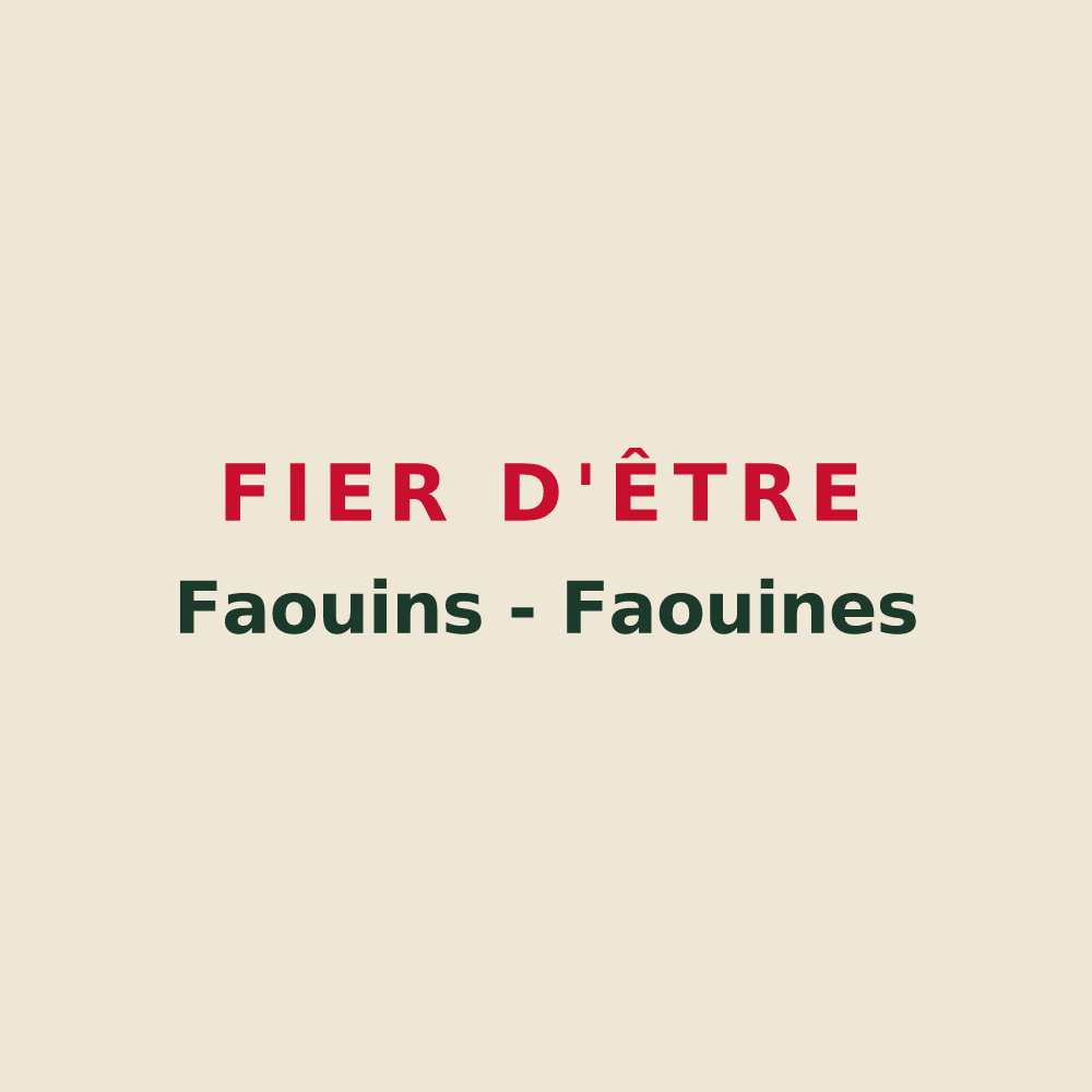 Tote bag « Fier d'être Faouins - Faouines » — design pour Foug