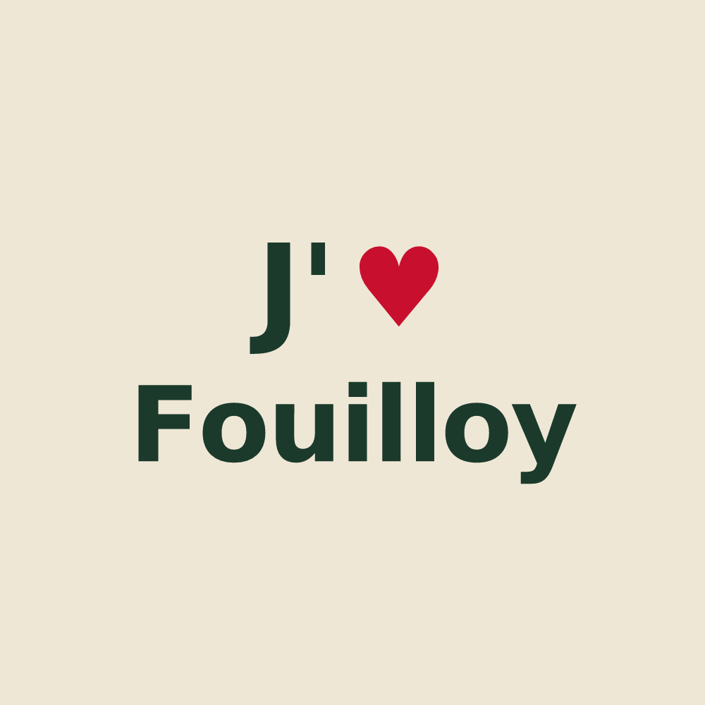 Tote bag personnalisé Fouilloy — design J'aime Fouilloy