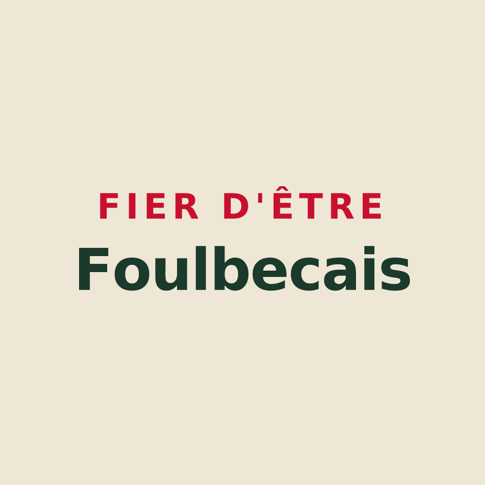 Tote bag « Fier d'être Foulbecais » — design pour Foulbec