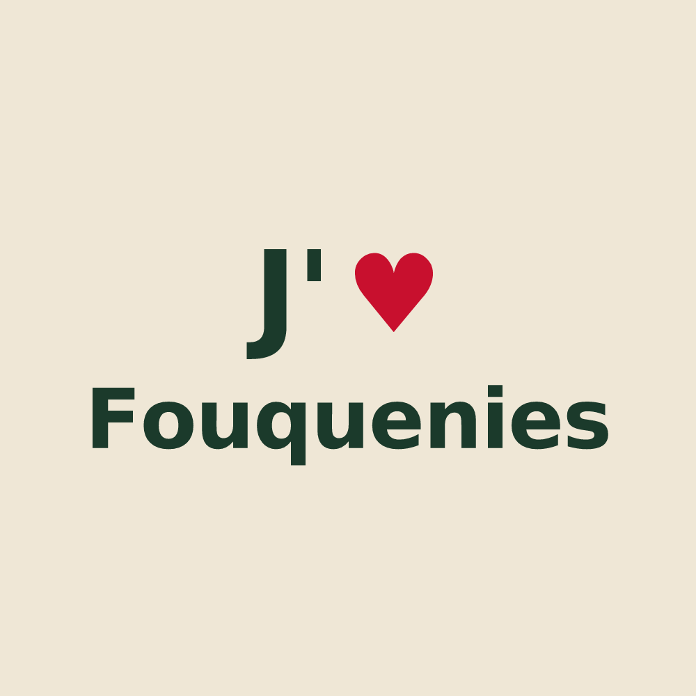 Tote bag personnalisé Fouquenies — design J'aime Fouquenies