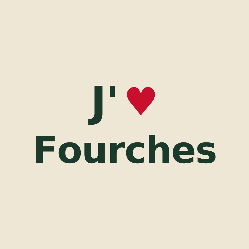 Tote bag personnalisé Fourches — design J'aime Fourches